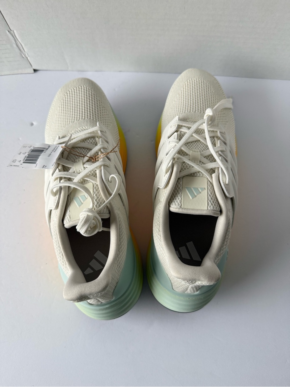 Adidas Ultradream Bold Running Sneakers Women’s Size 11 White Yellow JP9611 New - Picture 8 of 11